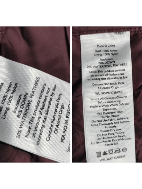 Eddie Bauer Utility CirrusLite Down Full Zip Vest Burgundy Women's Size Small - Picture 10 of 10